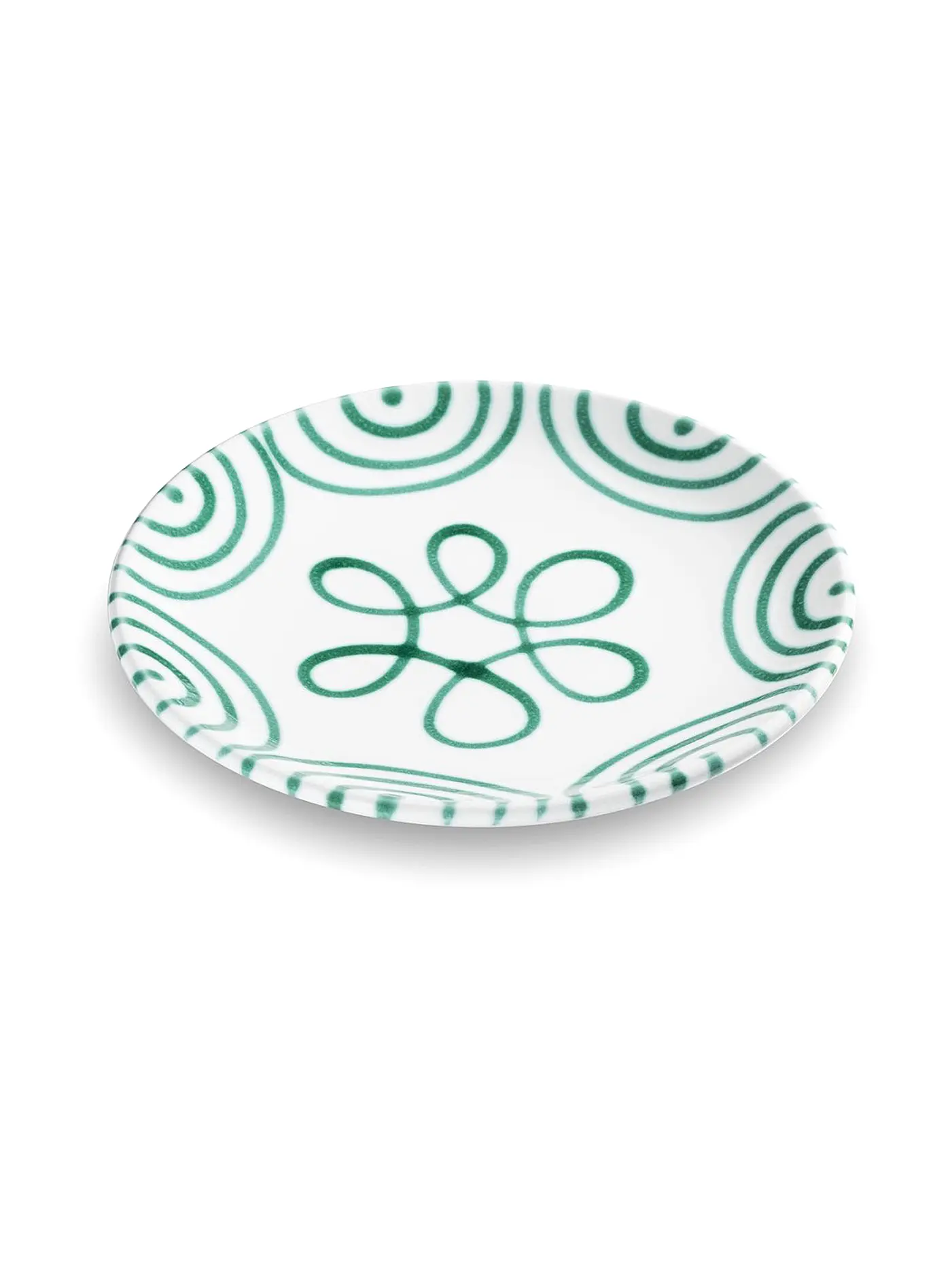 GMUNDNER KERAMIK | Dessertteller Cup "Grün Geflammt" 20cm | 